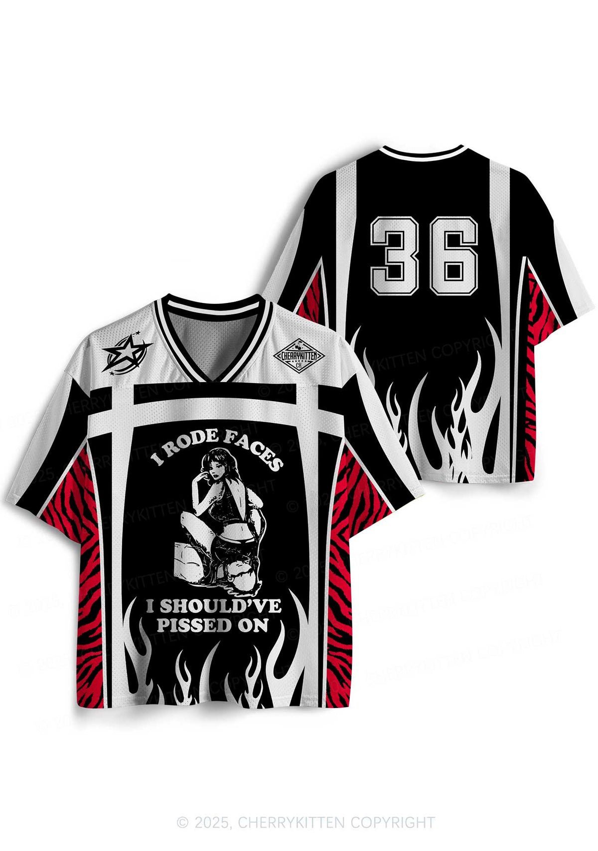 Custom I Rode Faces Y2K Sport Jersey Shirts Cherrykitten
