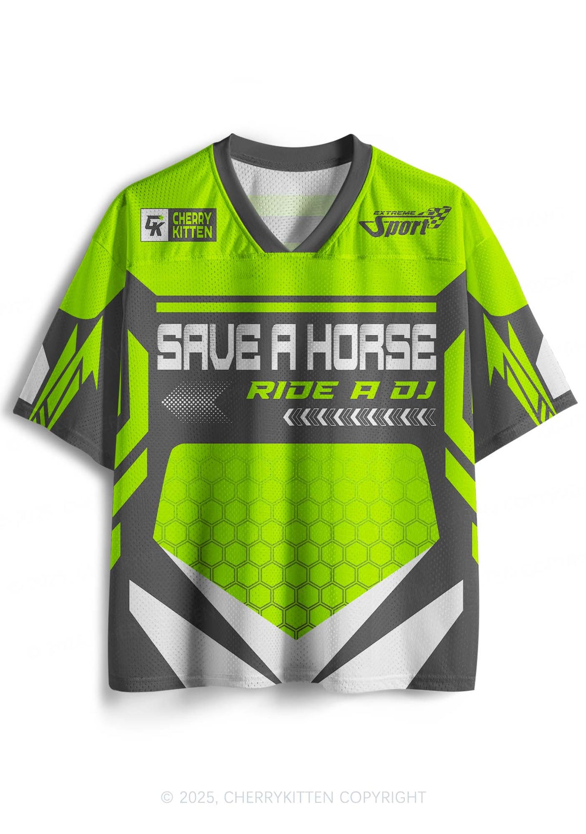 Custom Green Ride A DJ Y2K Sport Jersey Shirts Cherrykitten