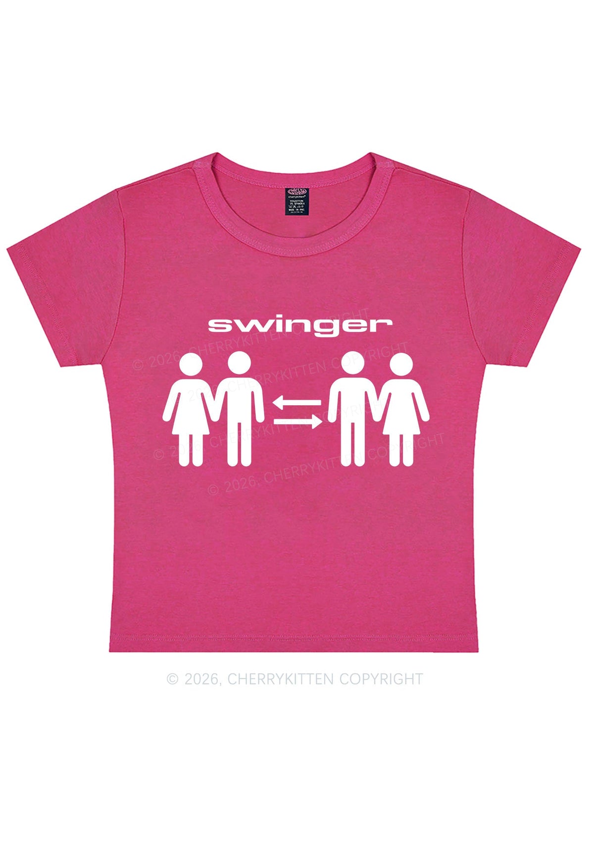 Swinger Partners Y2K Baby Tee Cherrykitten