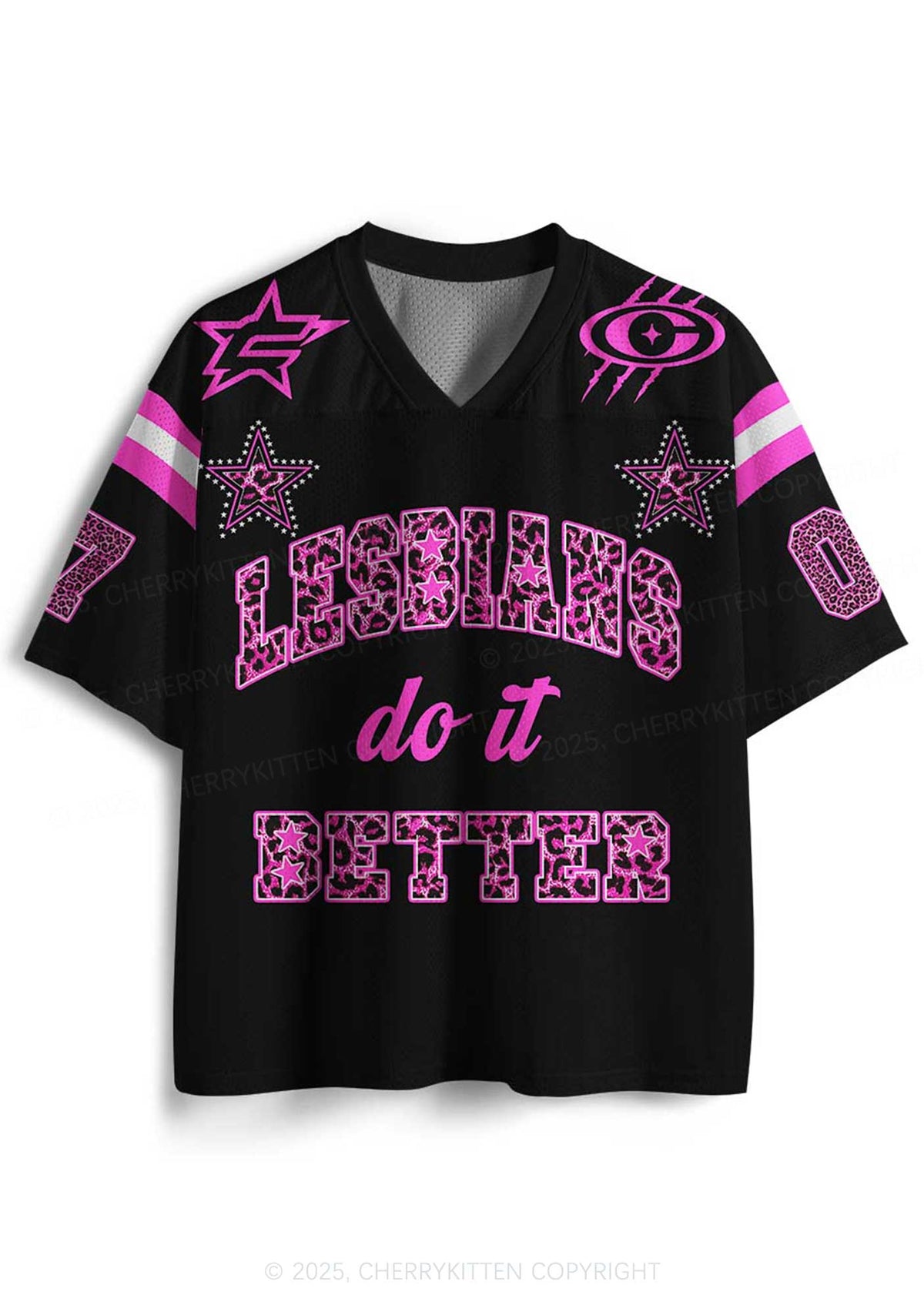 Custom Lesbians Do It Better Pride Y2K Mesh Jersey Shirts Cherrykitten