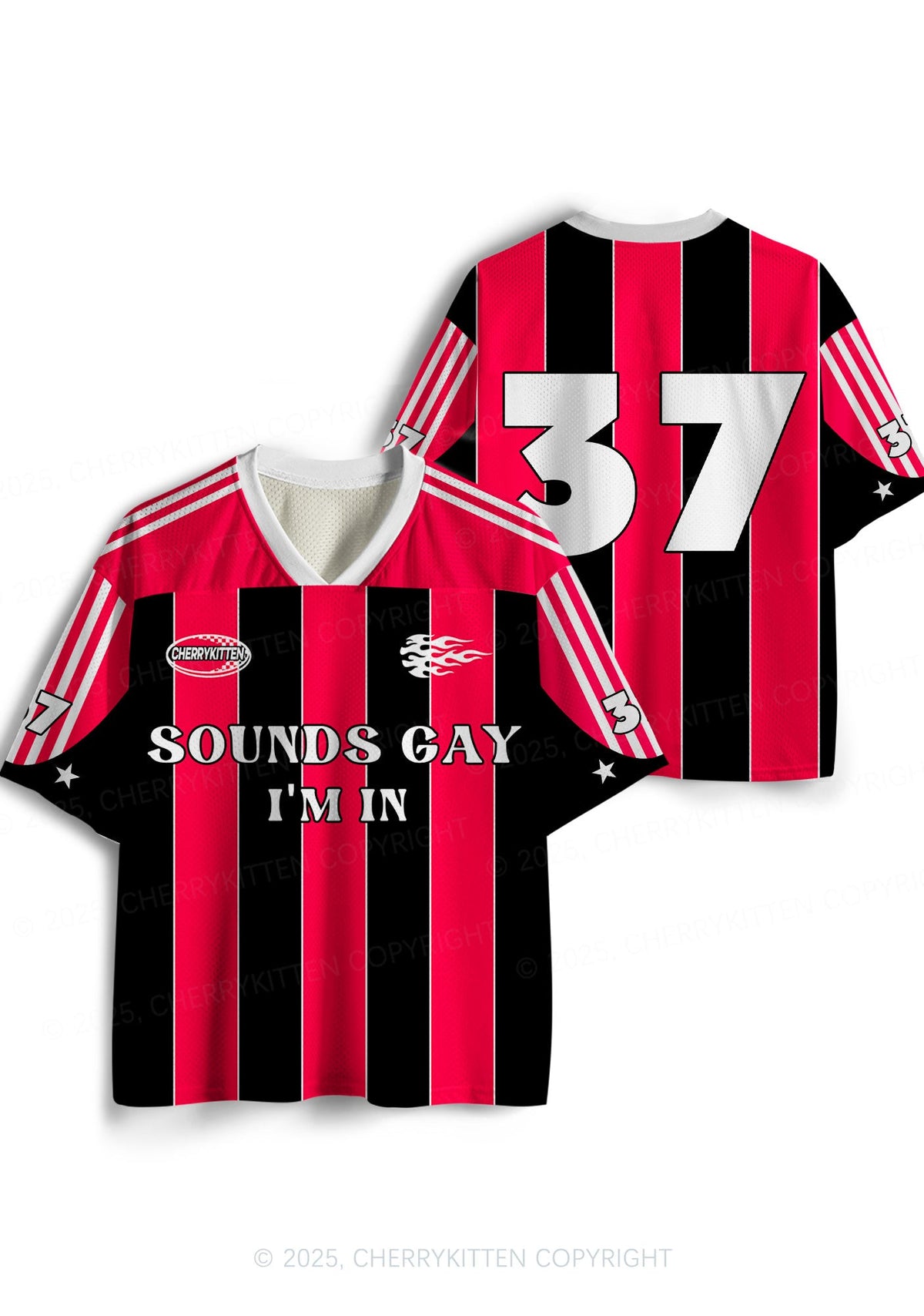 Custom Sounds Gay Im In Pride Y2K Sport Jersey Shirts Cherrykitten
