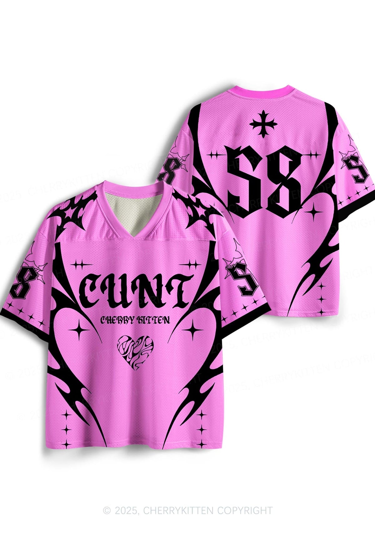Custom Pink Flame Cxxt Y2K Sport Jersey Shirts Cherrykitten