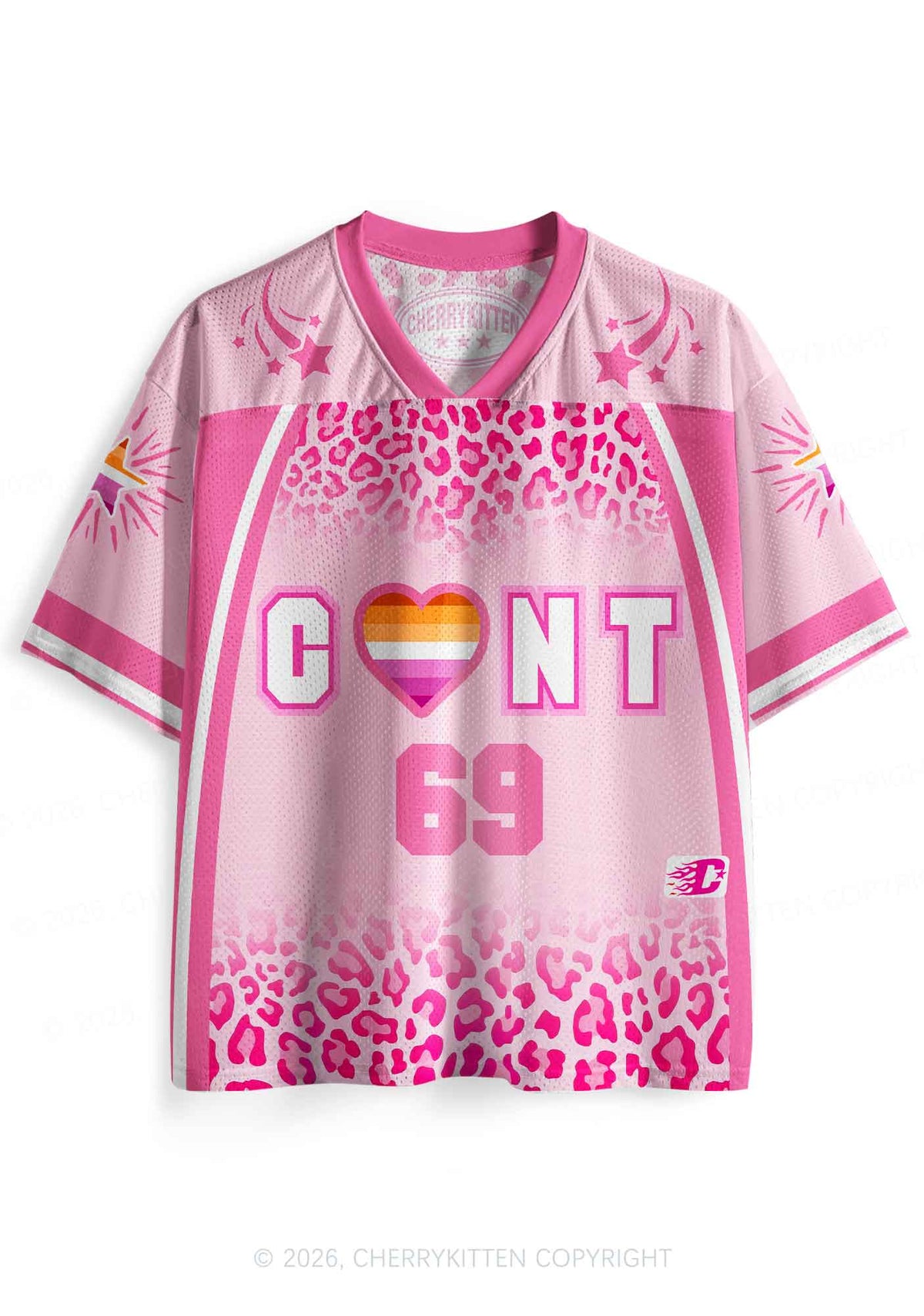 Lesbian Heart Cxxt Pride Y2K Sport Jersey Shirts Cherrykitten