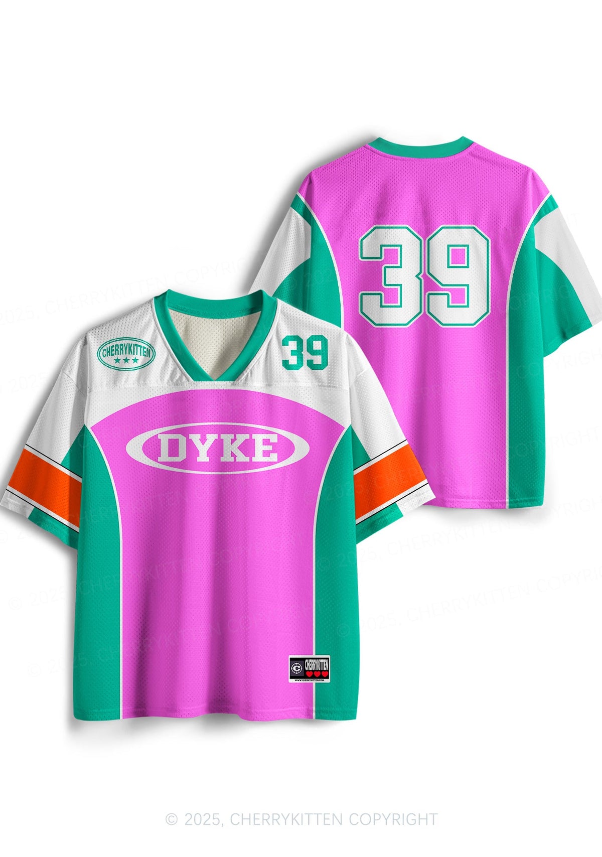 Custom Pink Dyke Pride Y2K Sport Jersey Shirts Cherrykitten