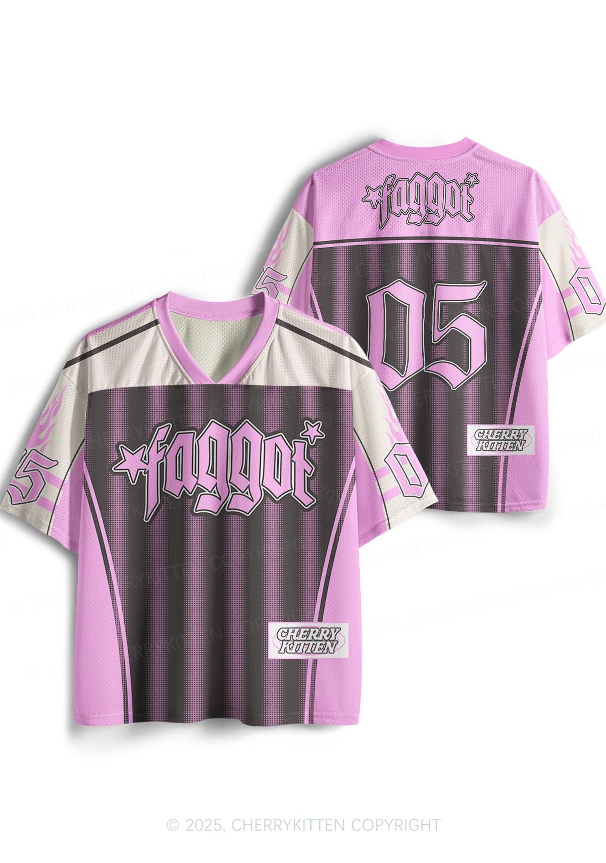 Custom Brown Faggot Stars Pride Y2K Sport Jersey Shirts Cherrykitten