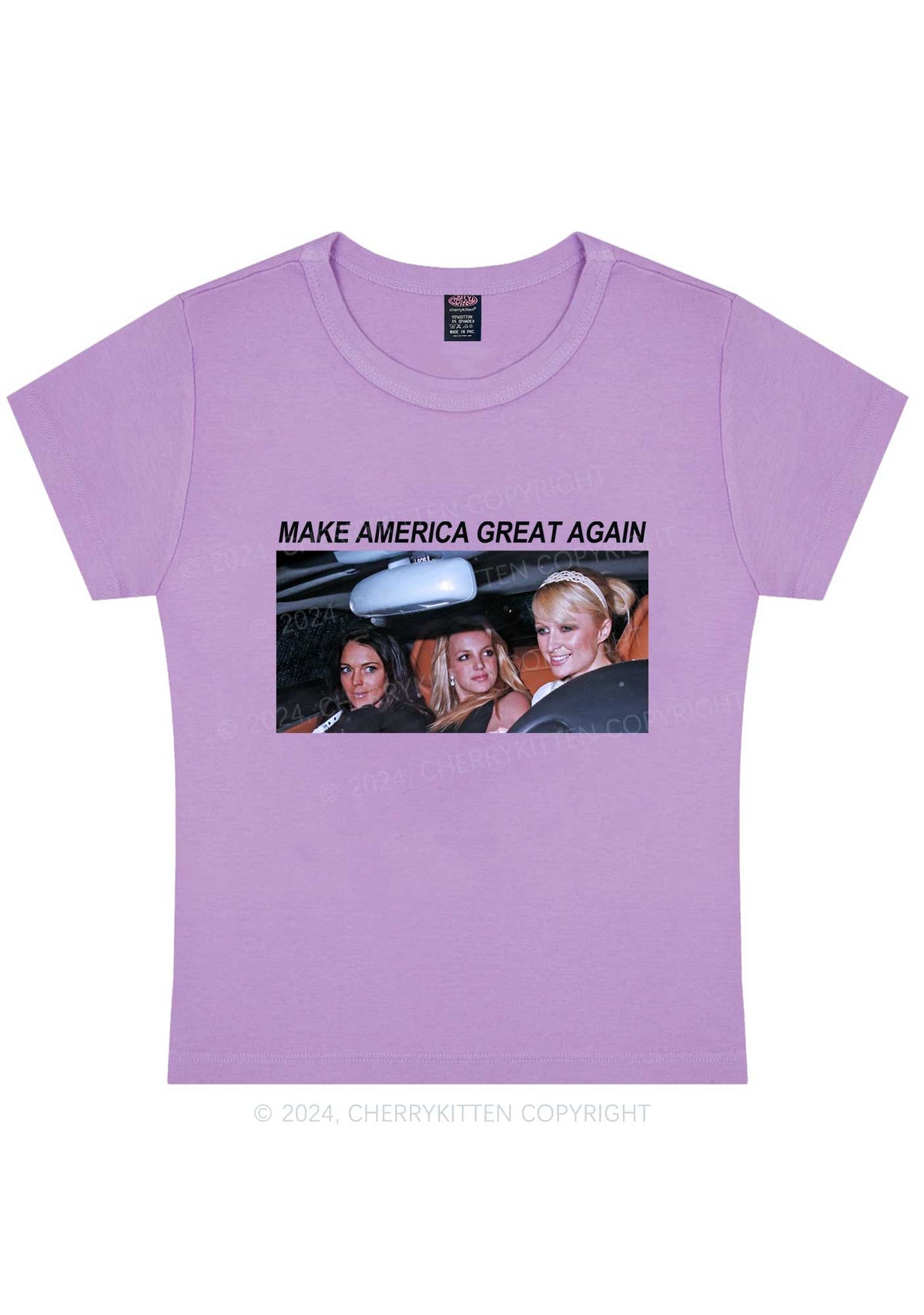 Make America Great Y2K Baby Tee Cherrykitten