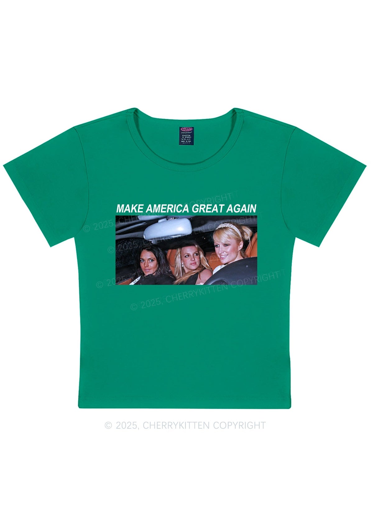 Make America Great Y2K Baby Tee Cherrykitten