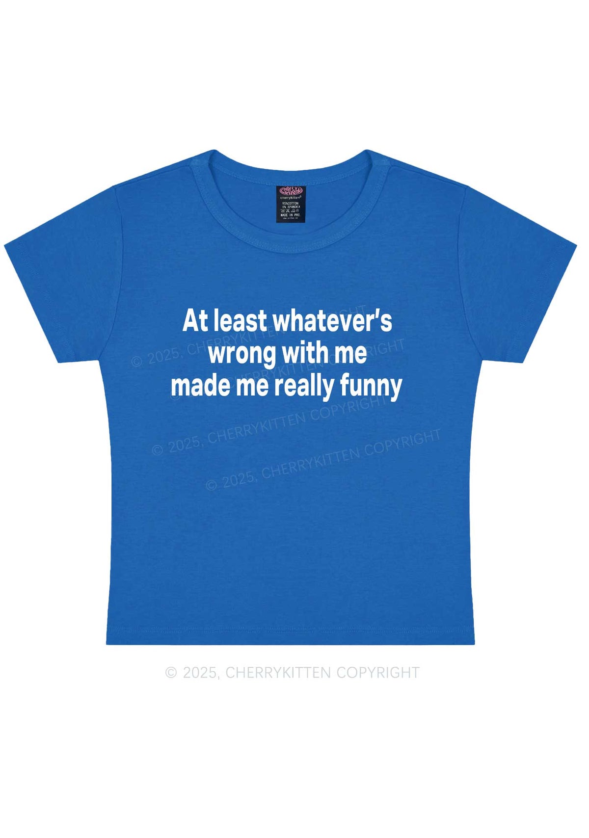 Made Me Really Funny Y2K Baby Tee Cherrykitten