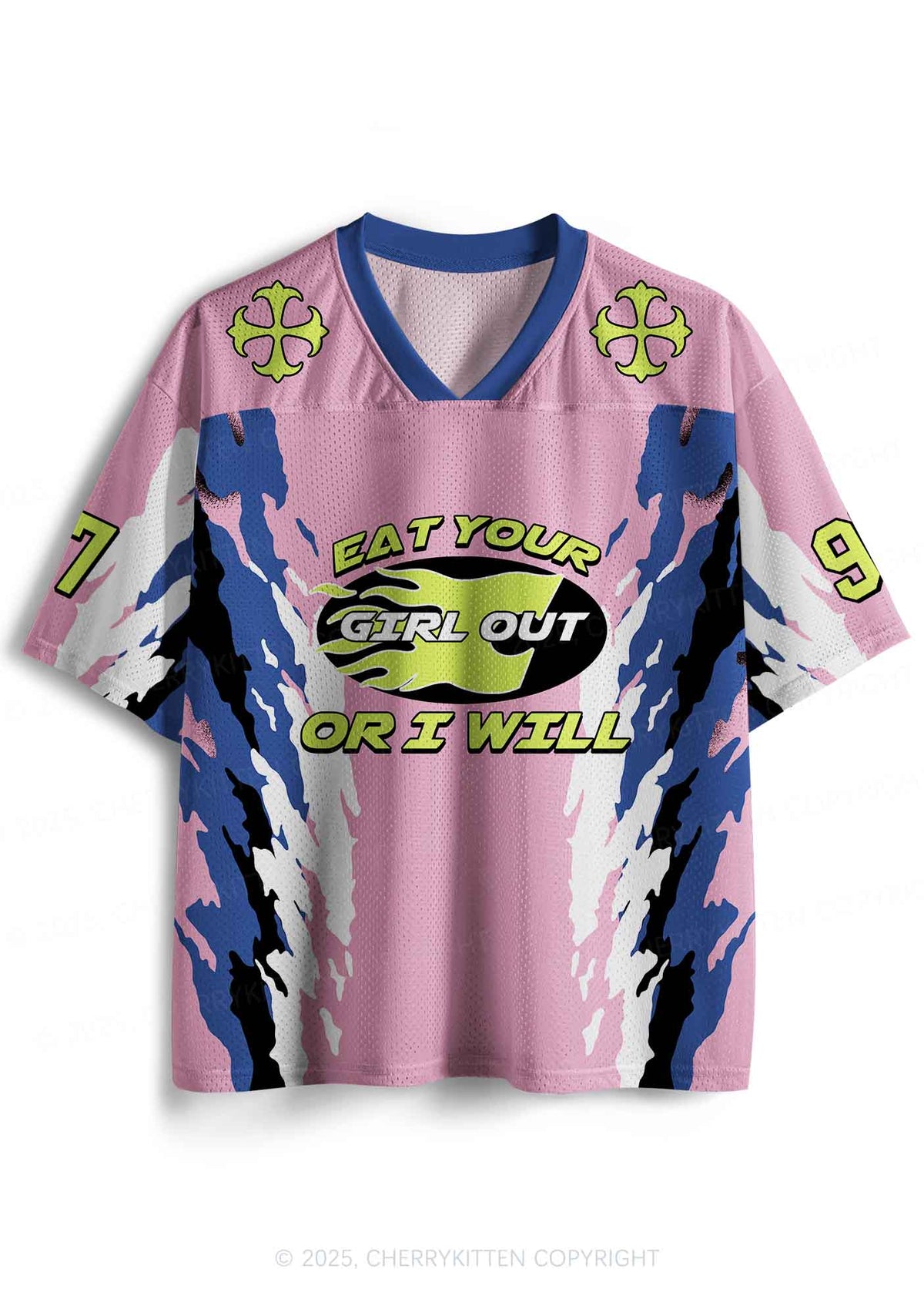 Custom Pink Eat Your Girl Out Pride Y2K Sport Jersey Shirts Cherrykitten