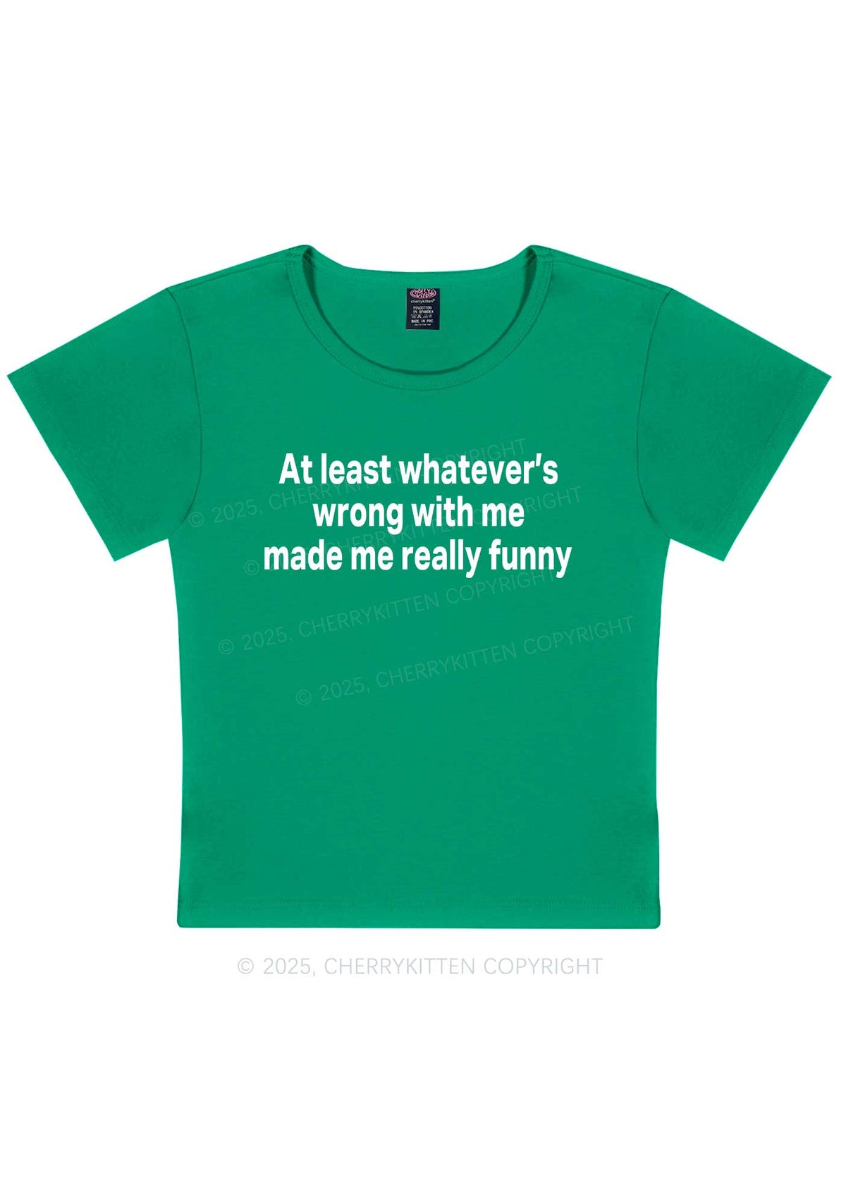Made Me Really Funny Y2K Baby Tee Cherrykitten