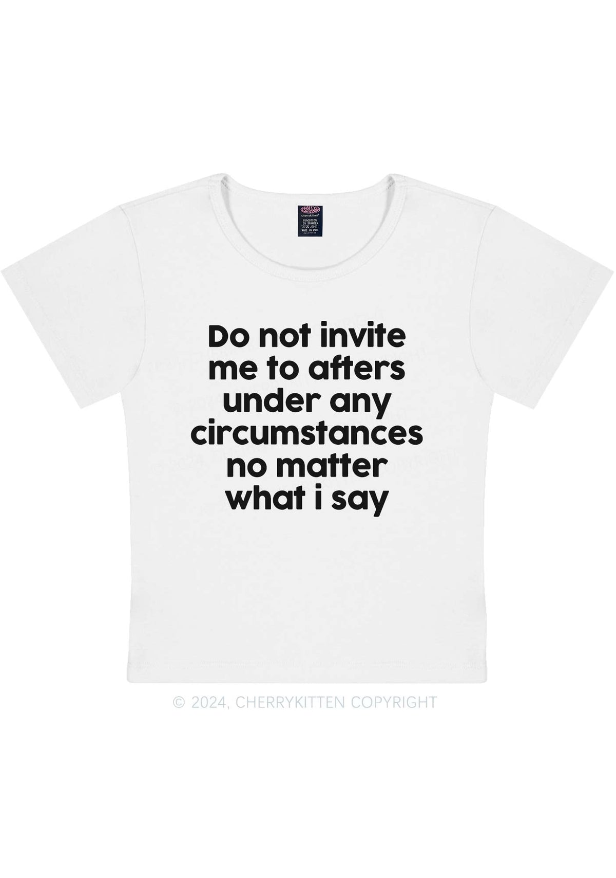 Invite Me To Afters Y2K Baby Tee Cherrykitten
