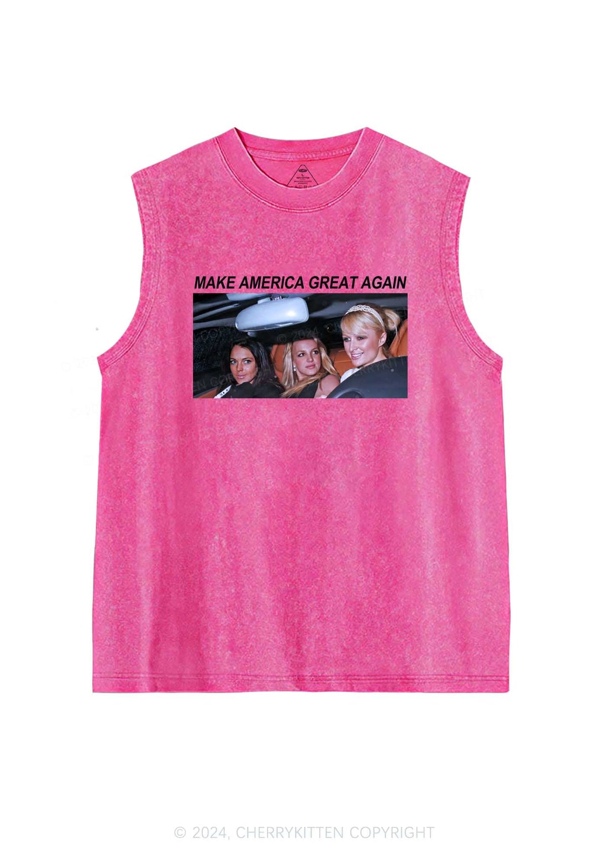 Make America Great Y2K Washed Tank Cherrykitten