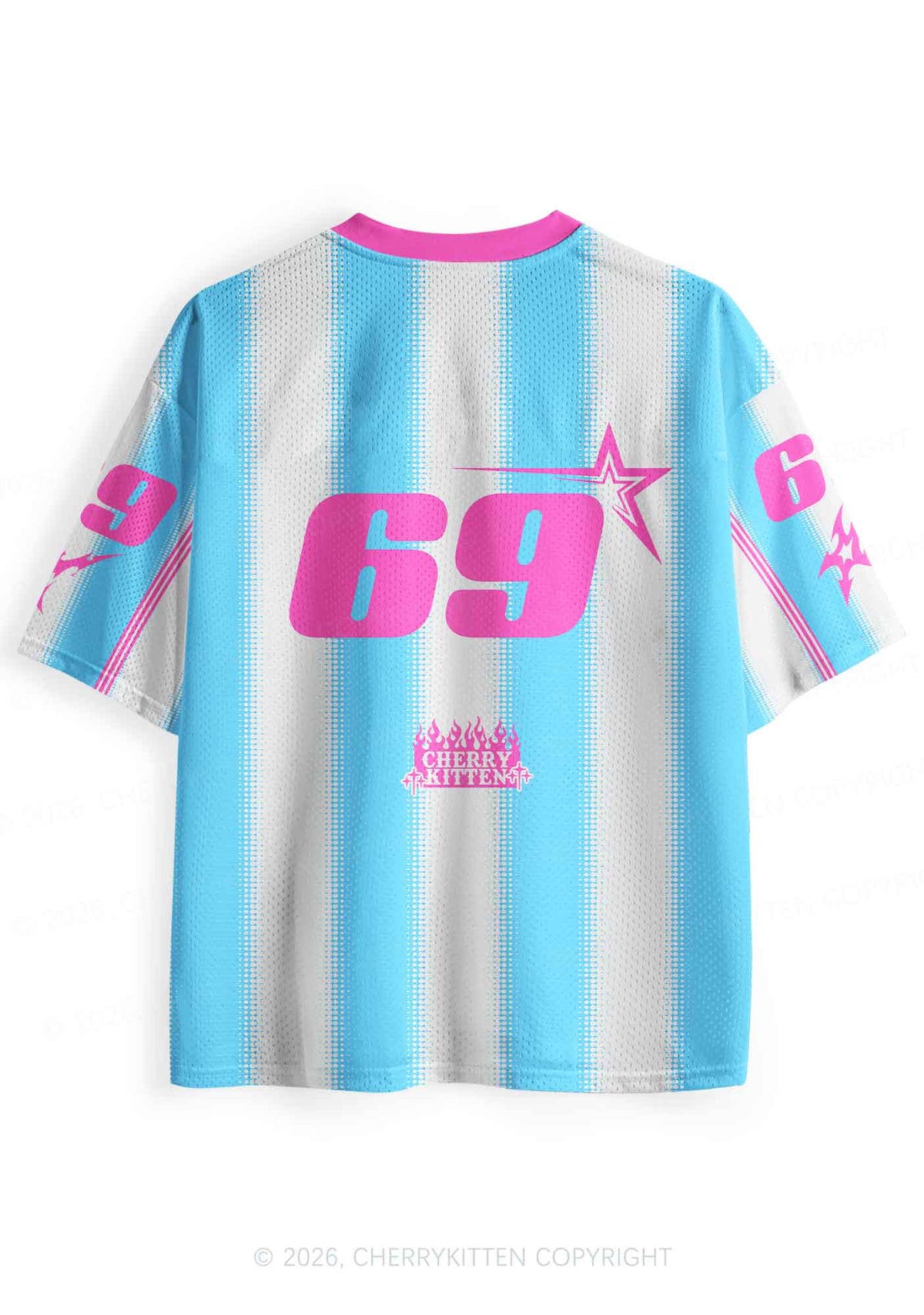 Blue K Horse Y2K Sport Jersey Shirts Cherrykitten