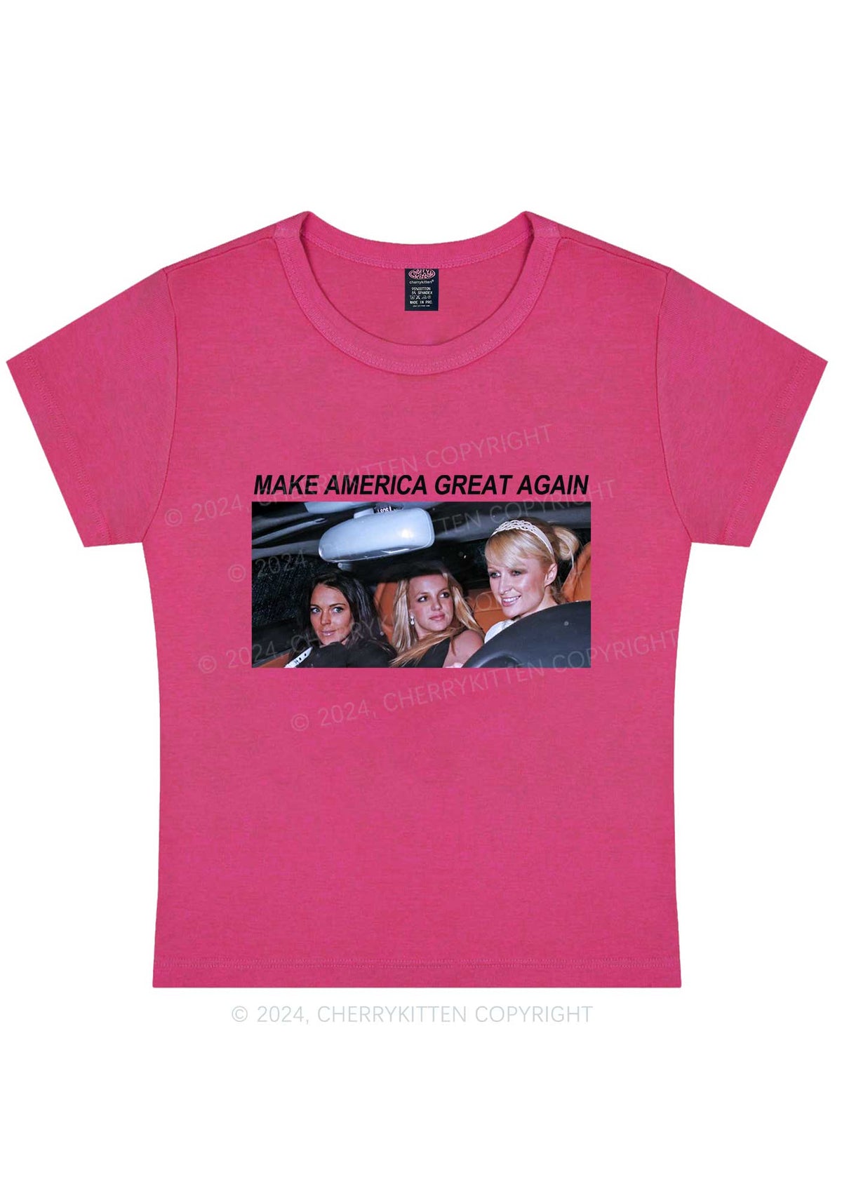 Make America Great Y2K Baby Tee Cherrykitten