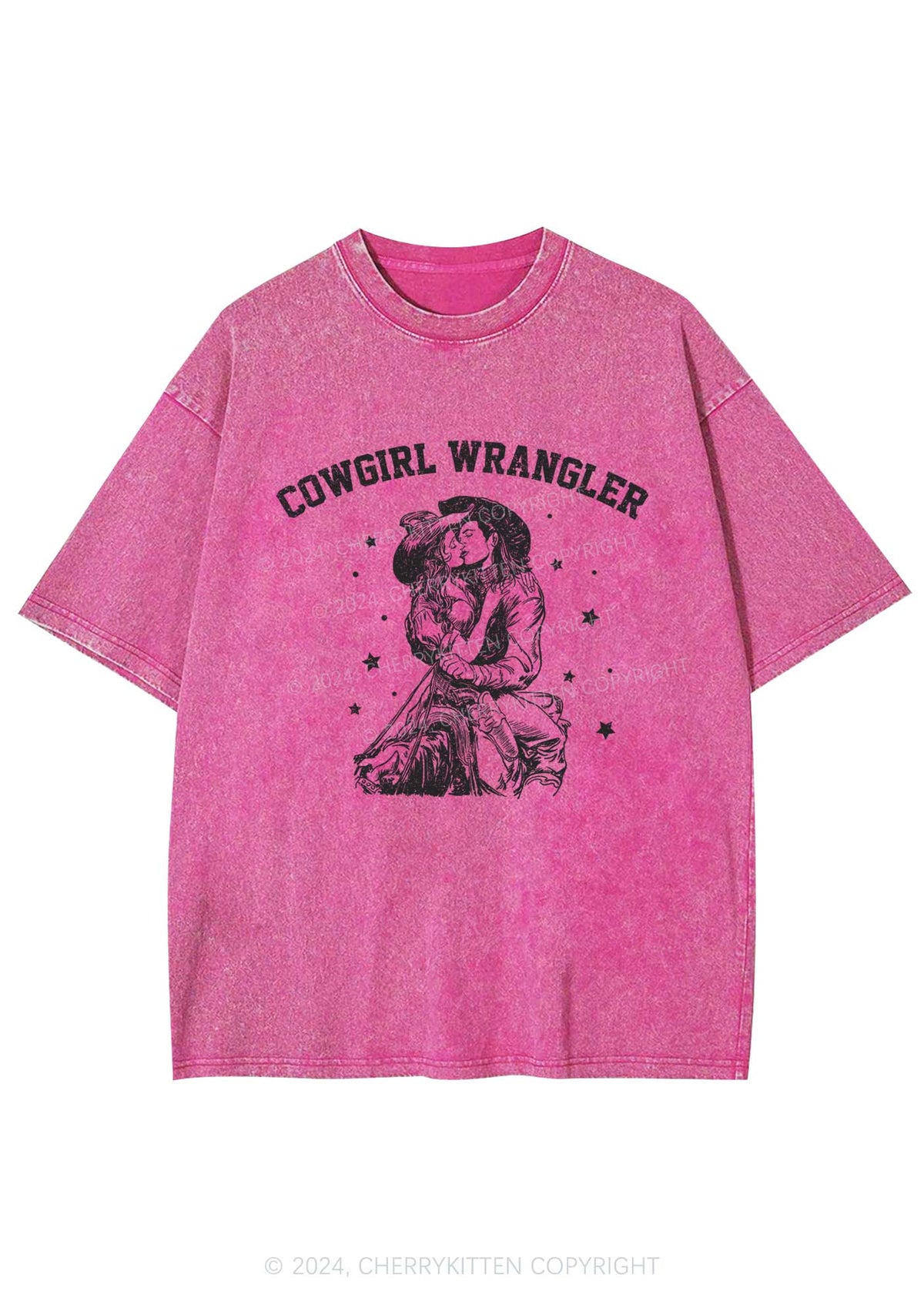 Cowgirl Wrangler Y2K Washed Tee Cherrykitten