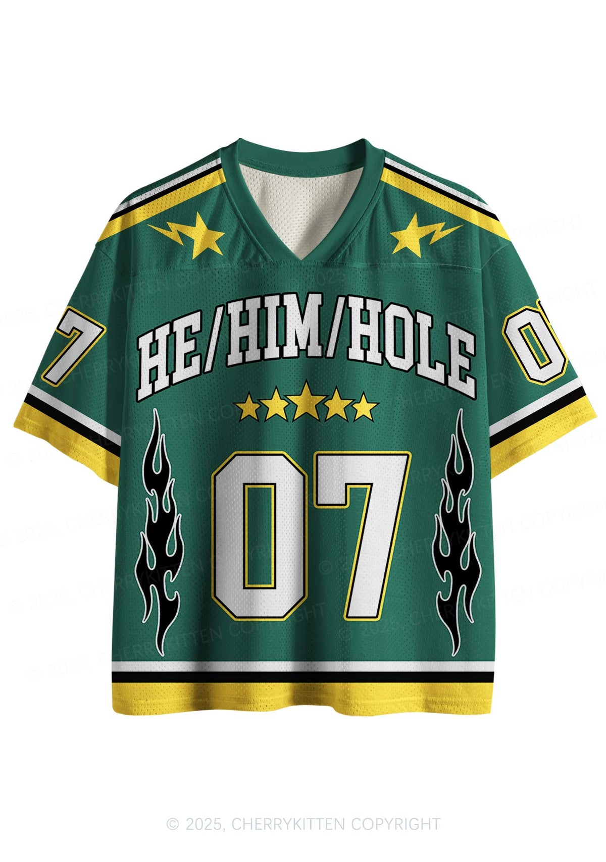 Custom Green He Him Hole Pride Y2K Sport Jersey Shirts Cherrykitten
