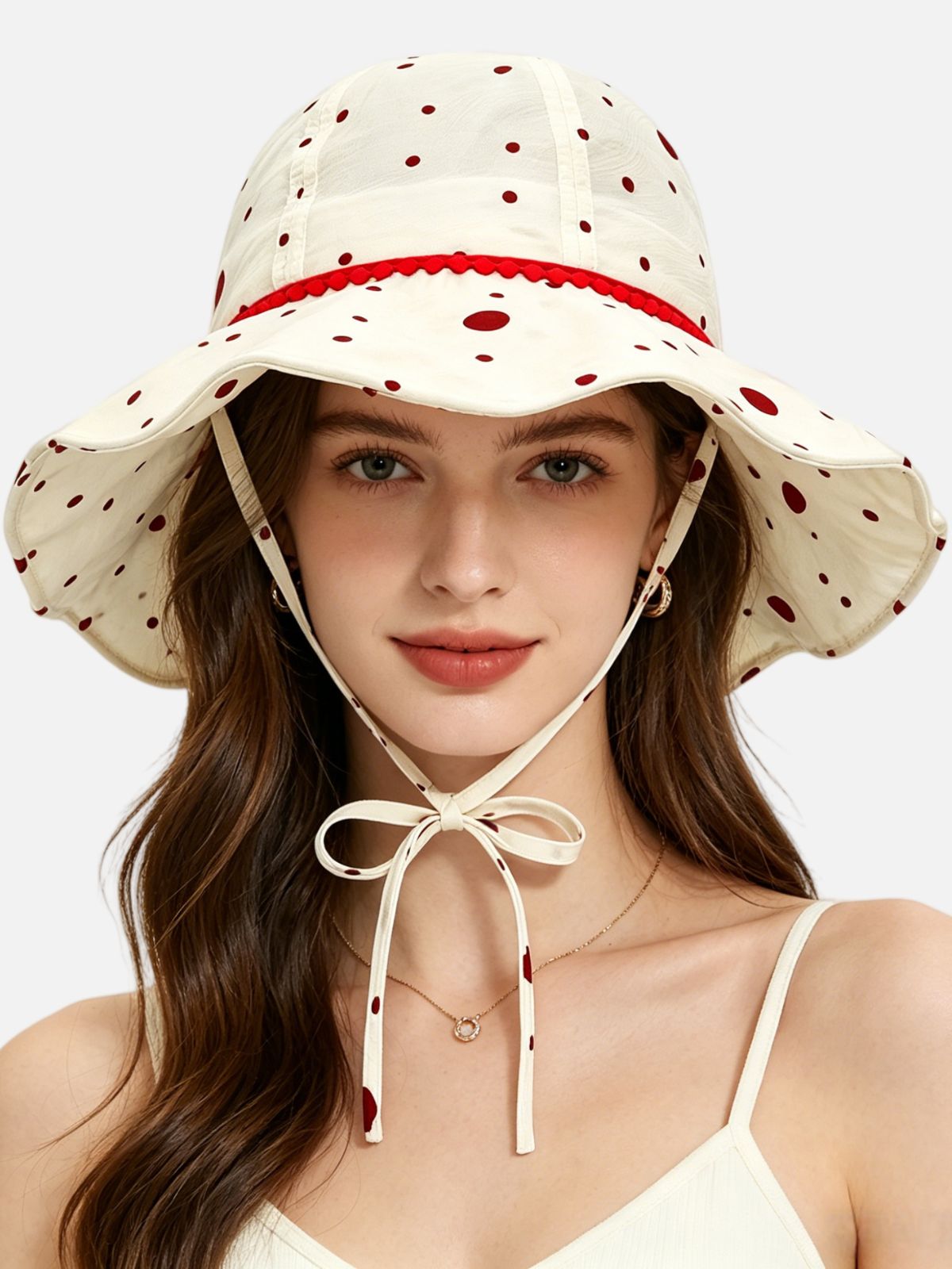 Vintage Polka Dot Bucket Hat