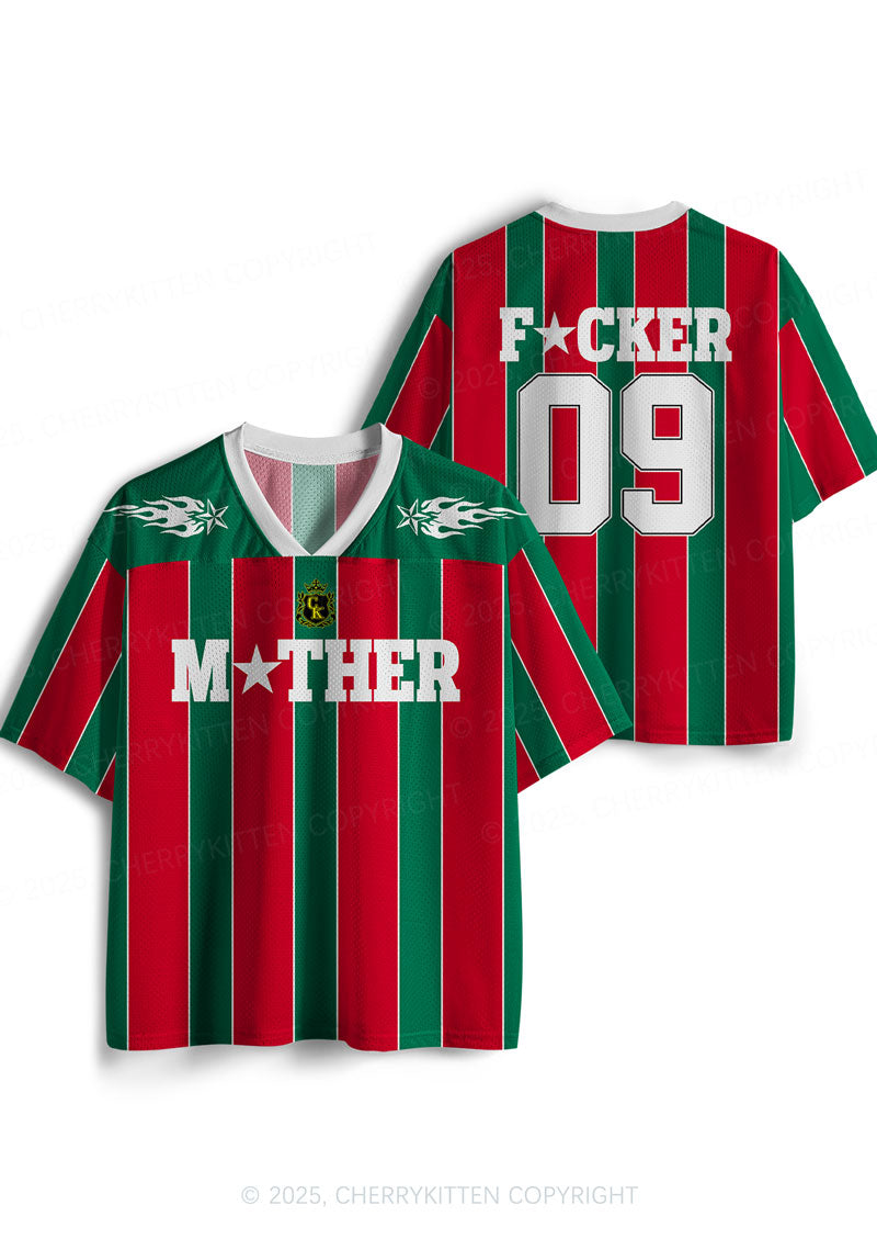 Custom Striped Mother Fxxker Y2K Sport Jersey Shirts Cherrykitten