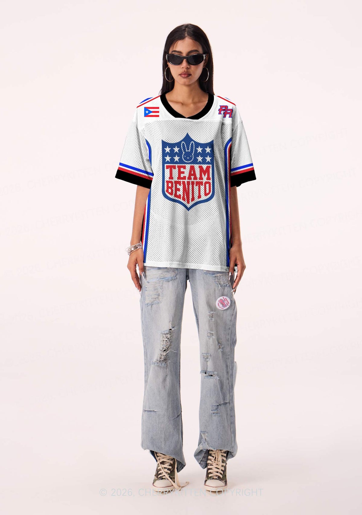 Team Bunny Y2K Sport Jersey Shirts Cherrykitten