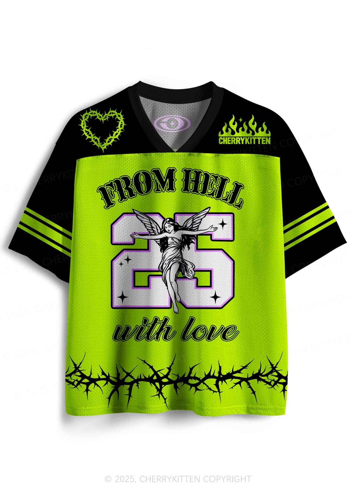 Custom Thorn Hell Love Y2K Sport Jersey Shirts Cherrykitten