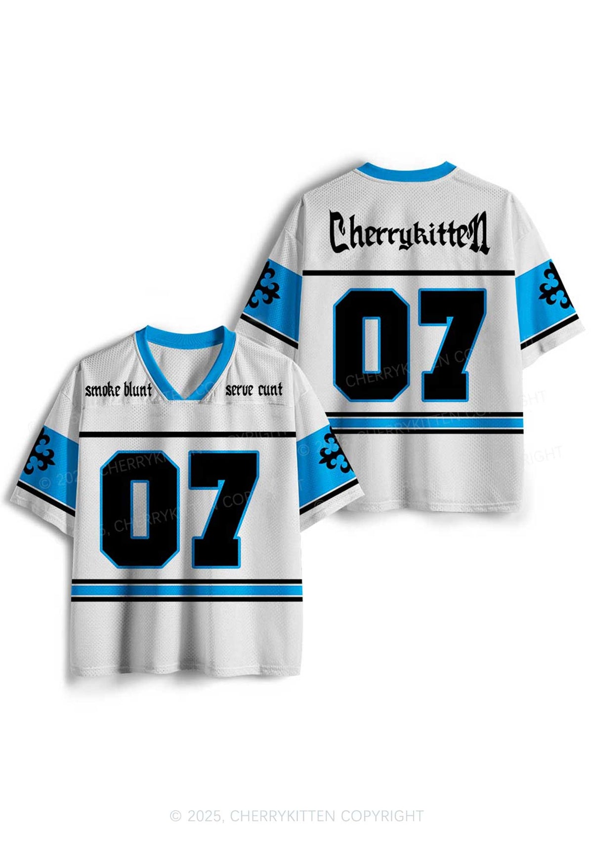 Custom Smoke Blunt Y2K Mesh Jersey Shirts Cherrykitten