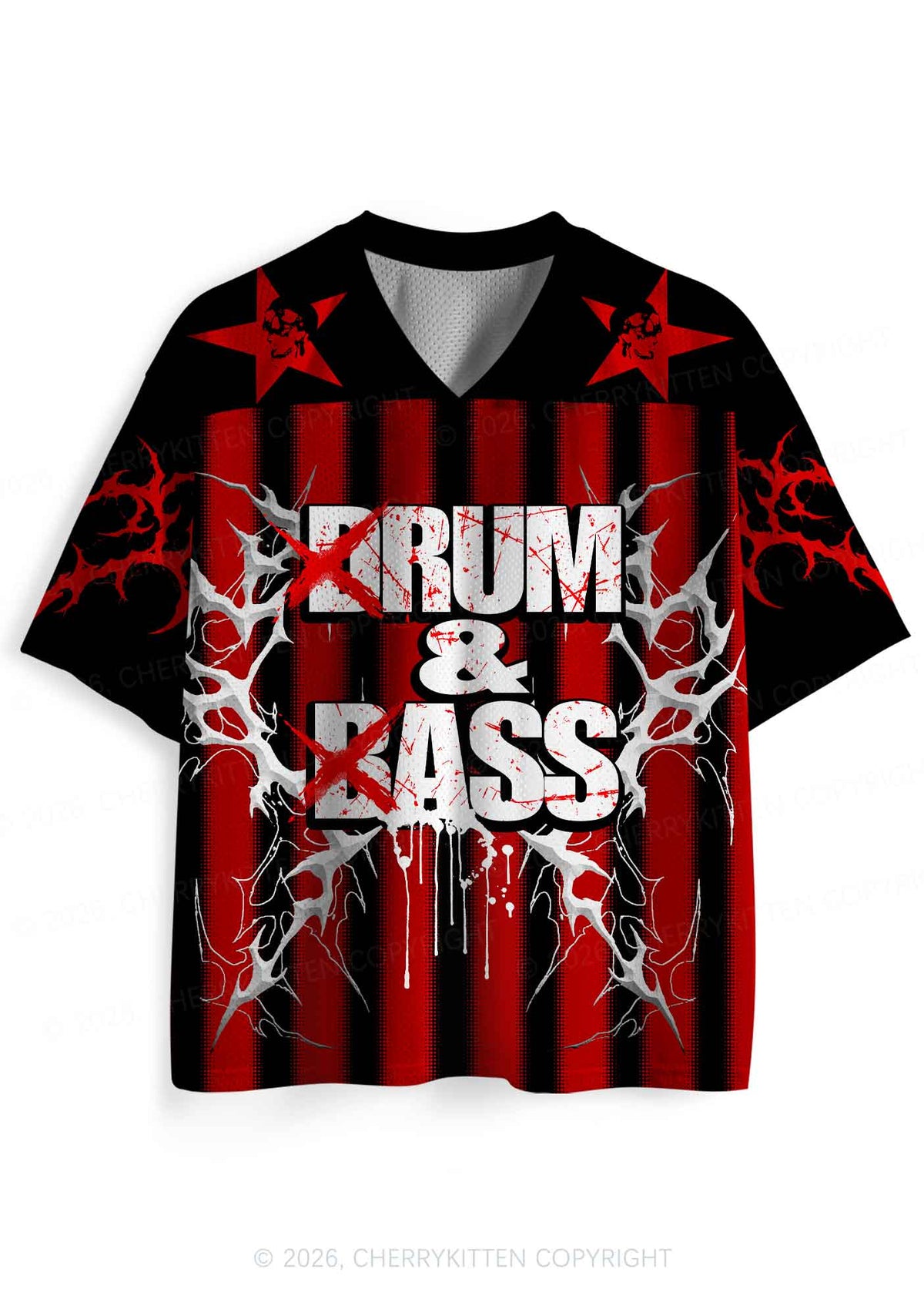 Drum And Bass Y2K Sport Jersey Shirts Cherrykitten