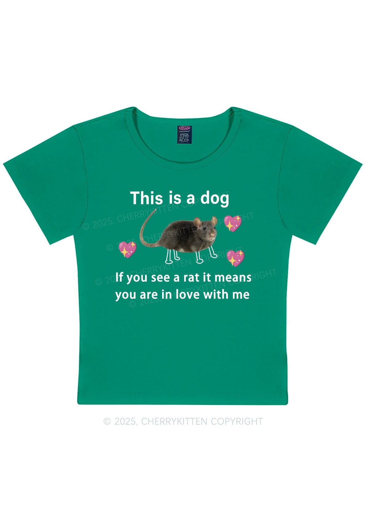 If You See Rat Y2K Baby Tee Cherrykitten
