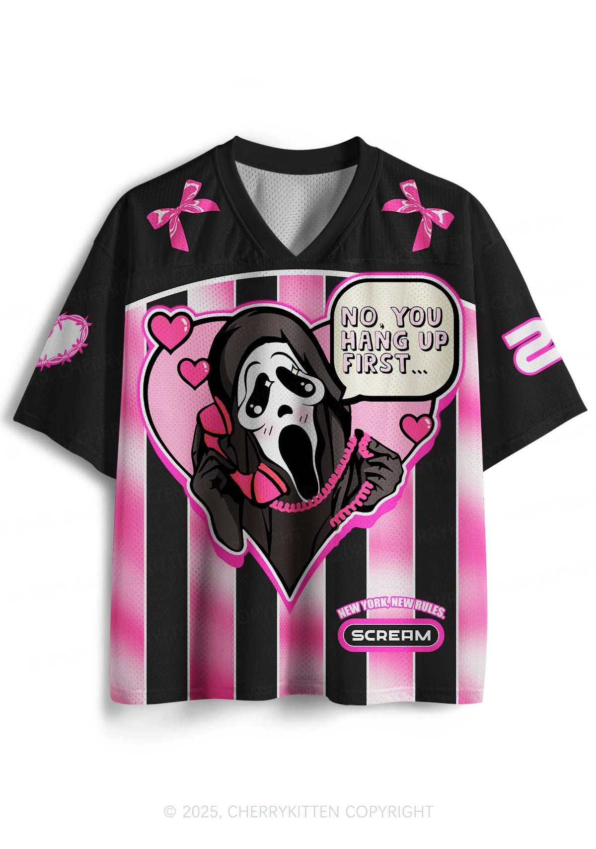 Custom Halloween Skeleton Heart Y2K Sport Jersey Shirts Cherrykitten
