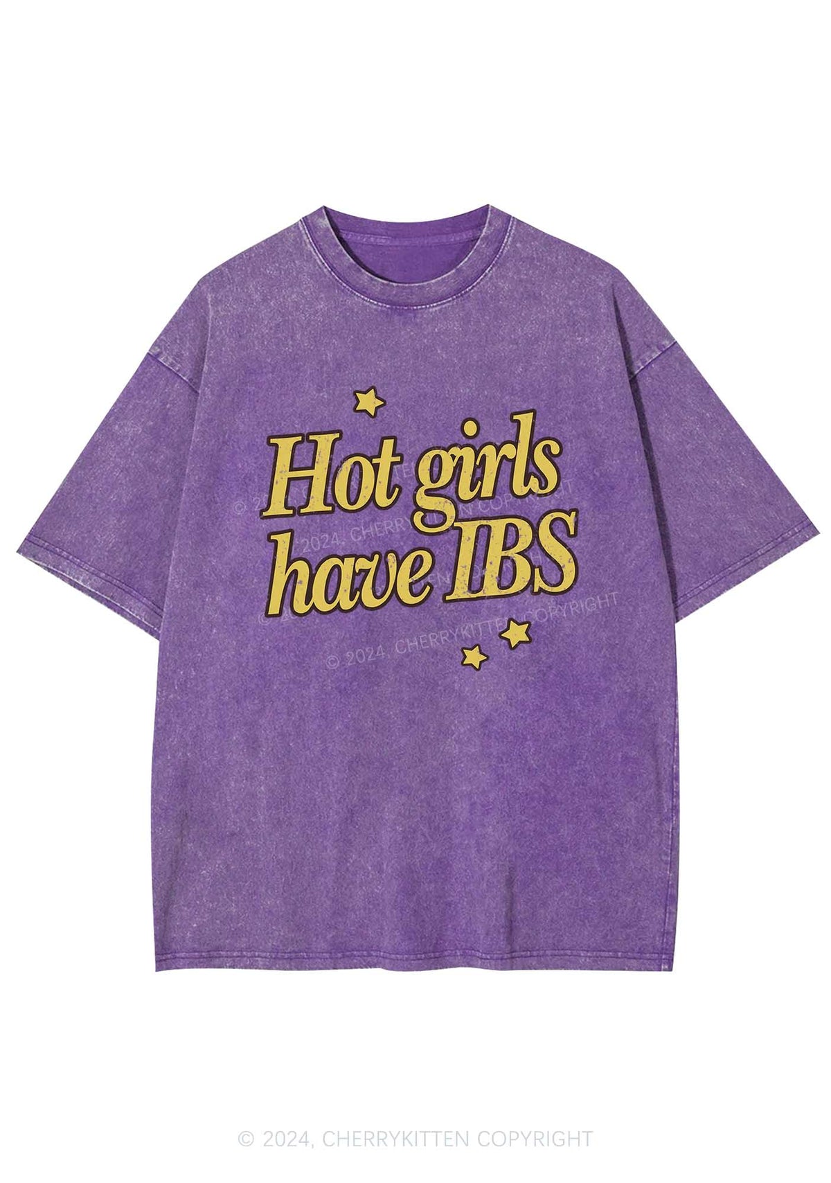 Hot Girls Have IBS Y2K Washed Tee Cherrykitten
