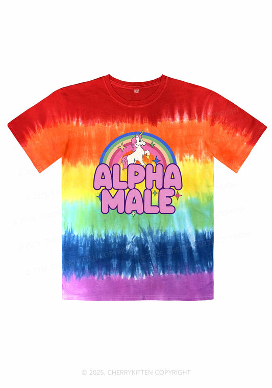 Alpha Male Pride Y2K Tie Dye Shirts Cherrykitten