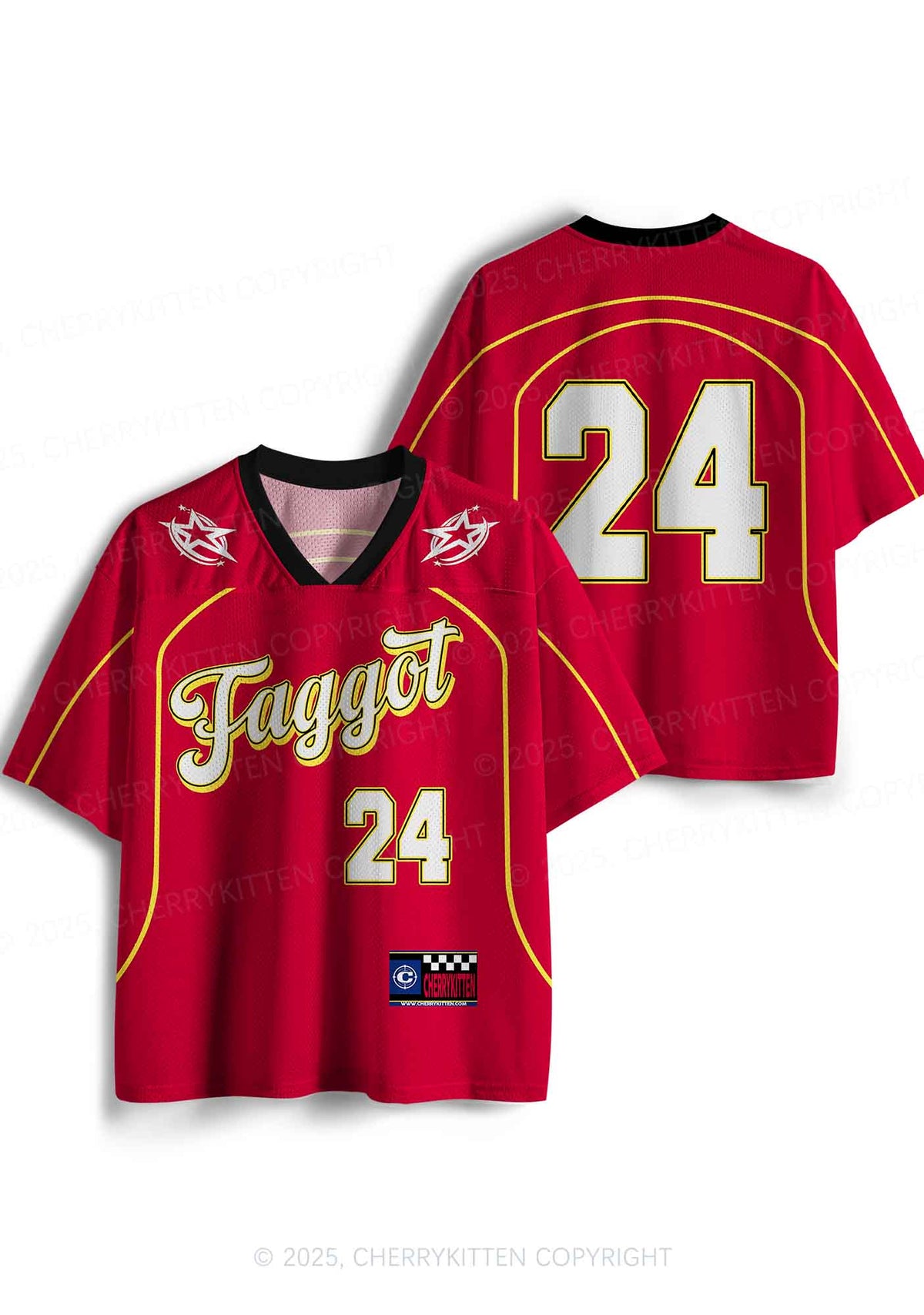 Custom Star Faggot Pride Y2K Sport Jersey Shirts Cherrykitten