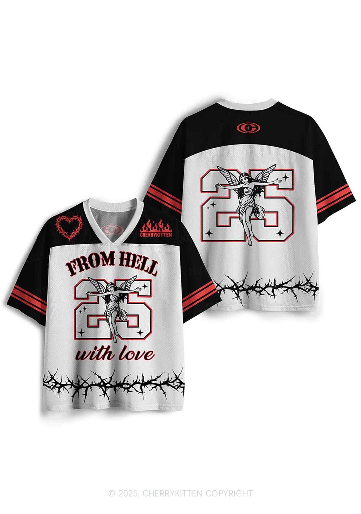 Custom Angel From Hell Y2K Sport Jersey Shirts Cherrykitten