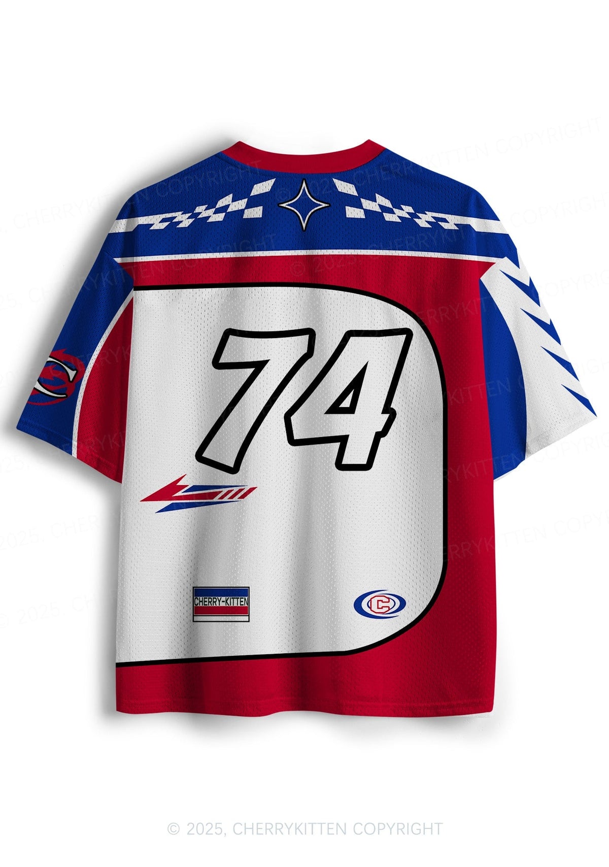 Custom Red Feral Y2K Sport Jersey Shirts Cherrykitten