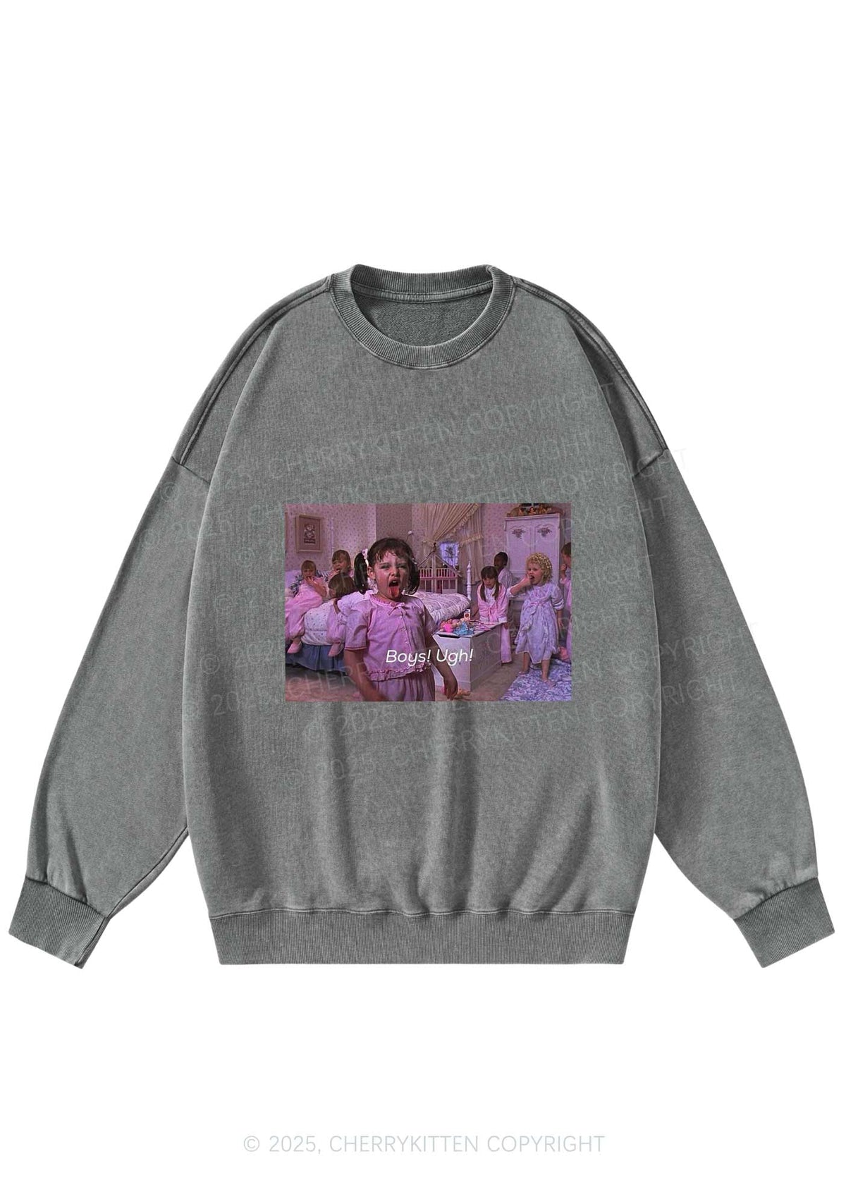Boys Ugh Y2K Washed Sweatshirts Cherrykitten