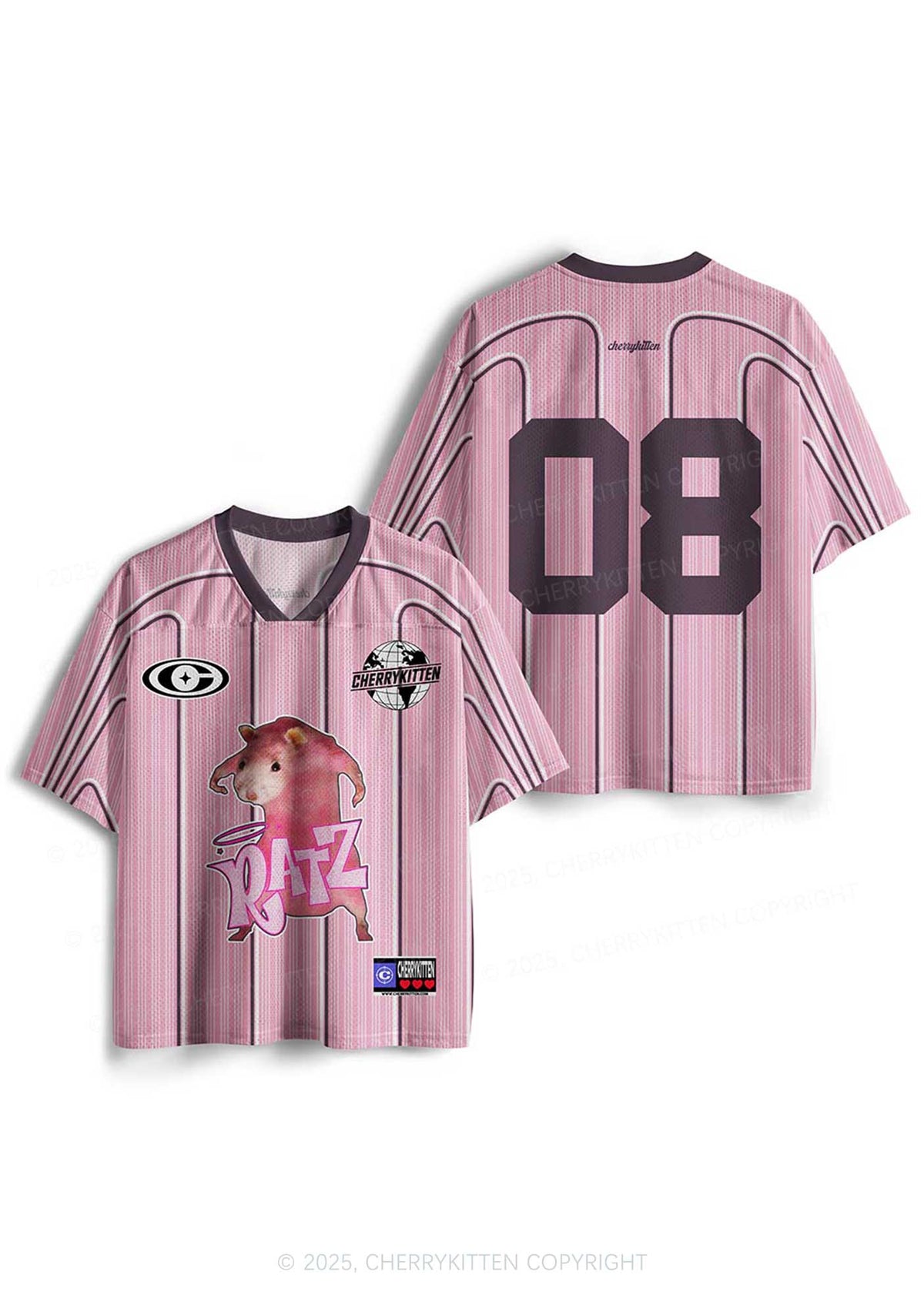 Custom Pink Ratz Y2K Sport Jersey Shirts Cherrykitten
