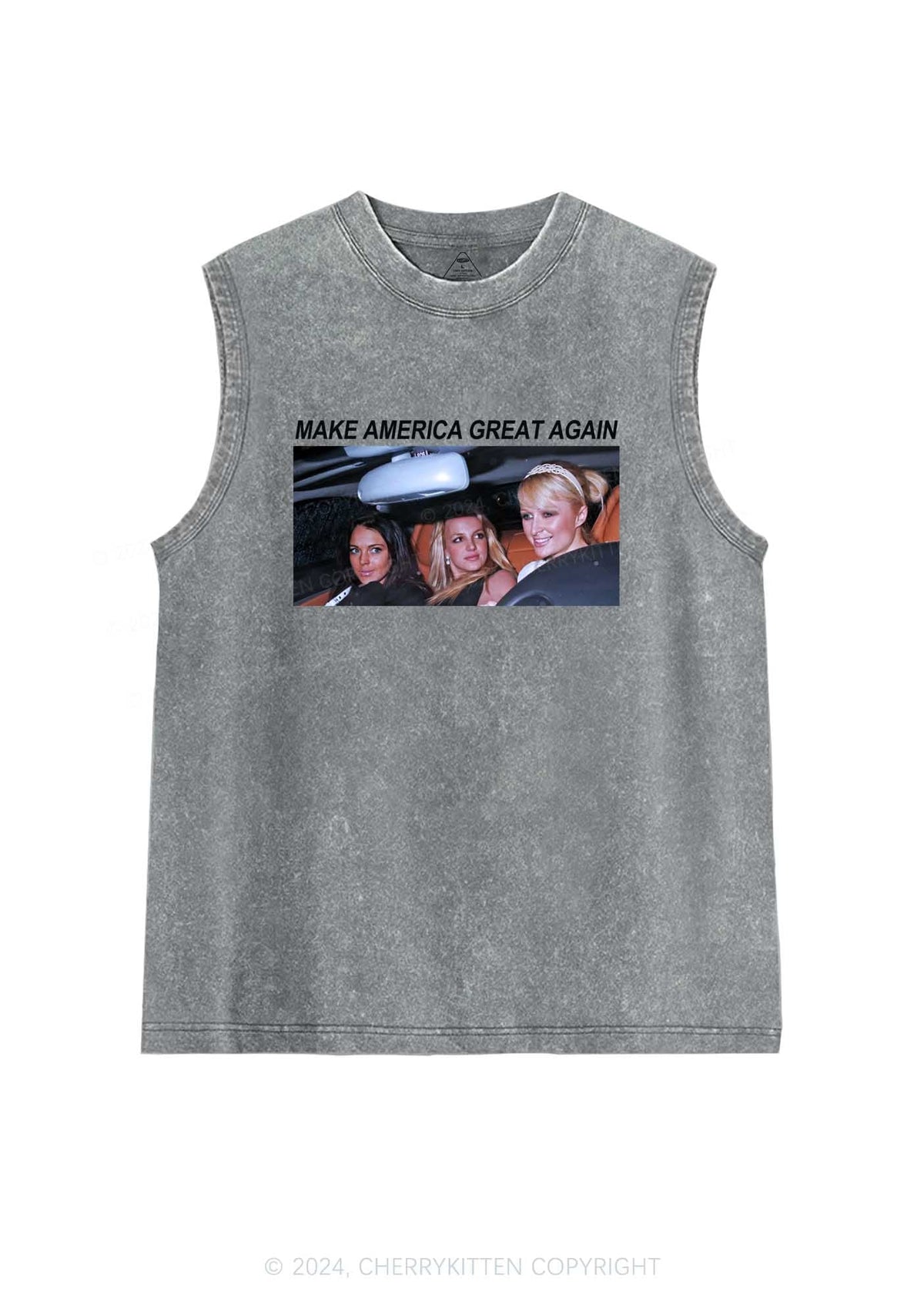 Make America Great Y2K Washed Tank Cherrykitten