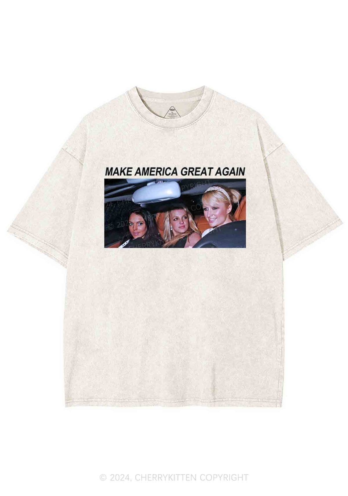 Make America Great Y2K Washed Tee Cherrykitten