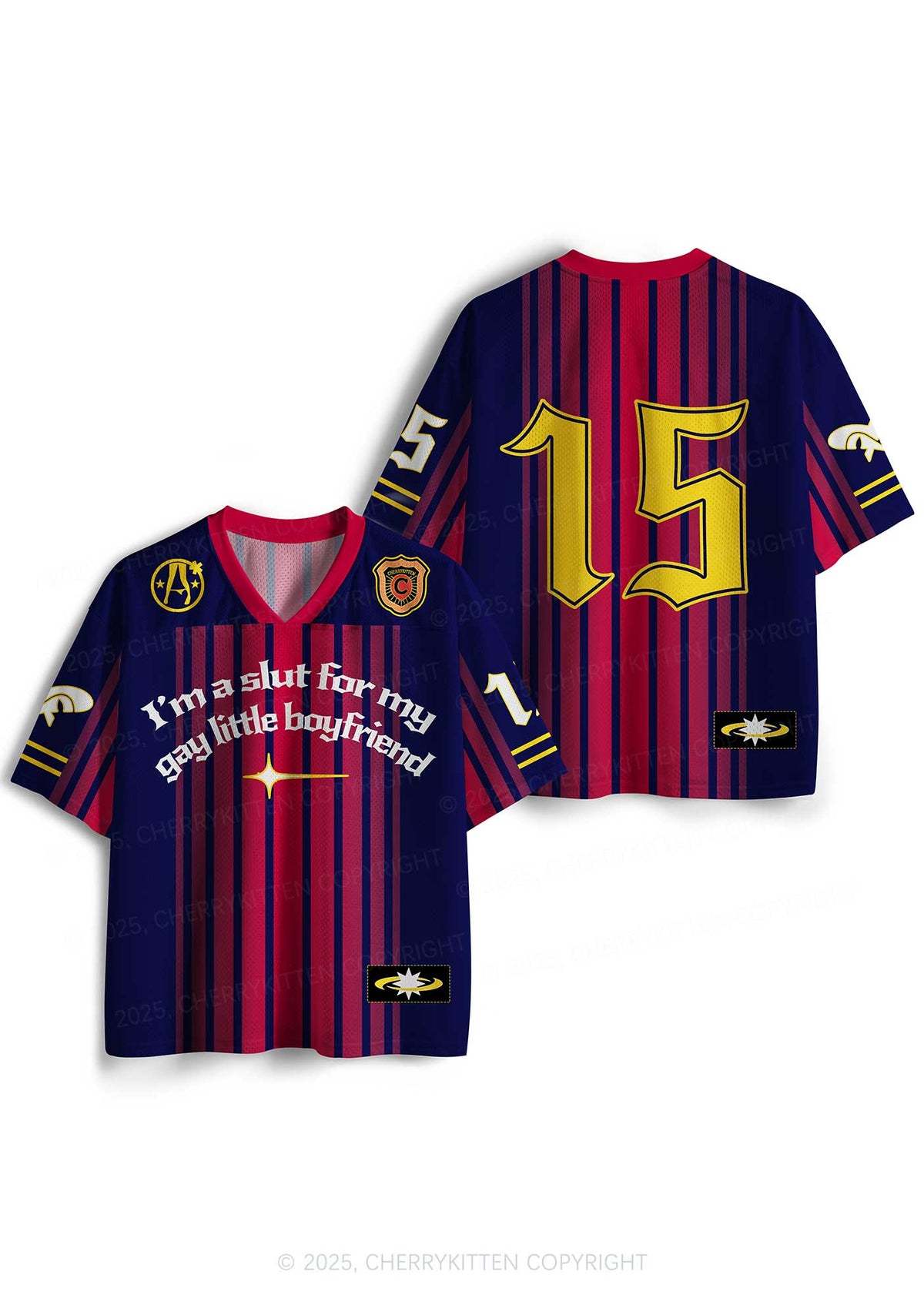 Custom Slxt For My Gay BF Y2K Sport Jersey Shirts Cherrykitten