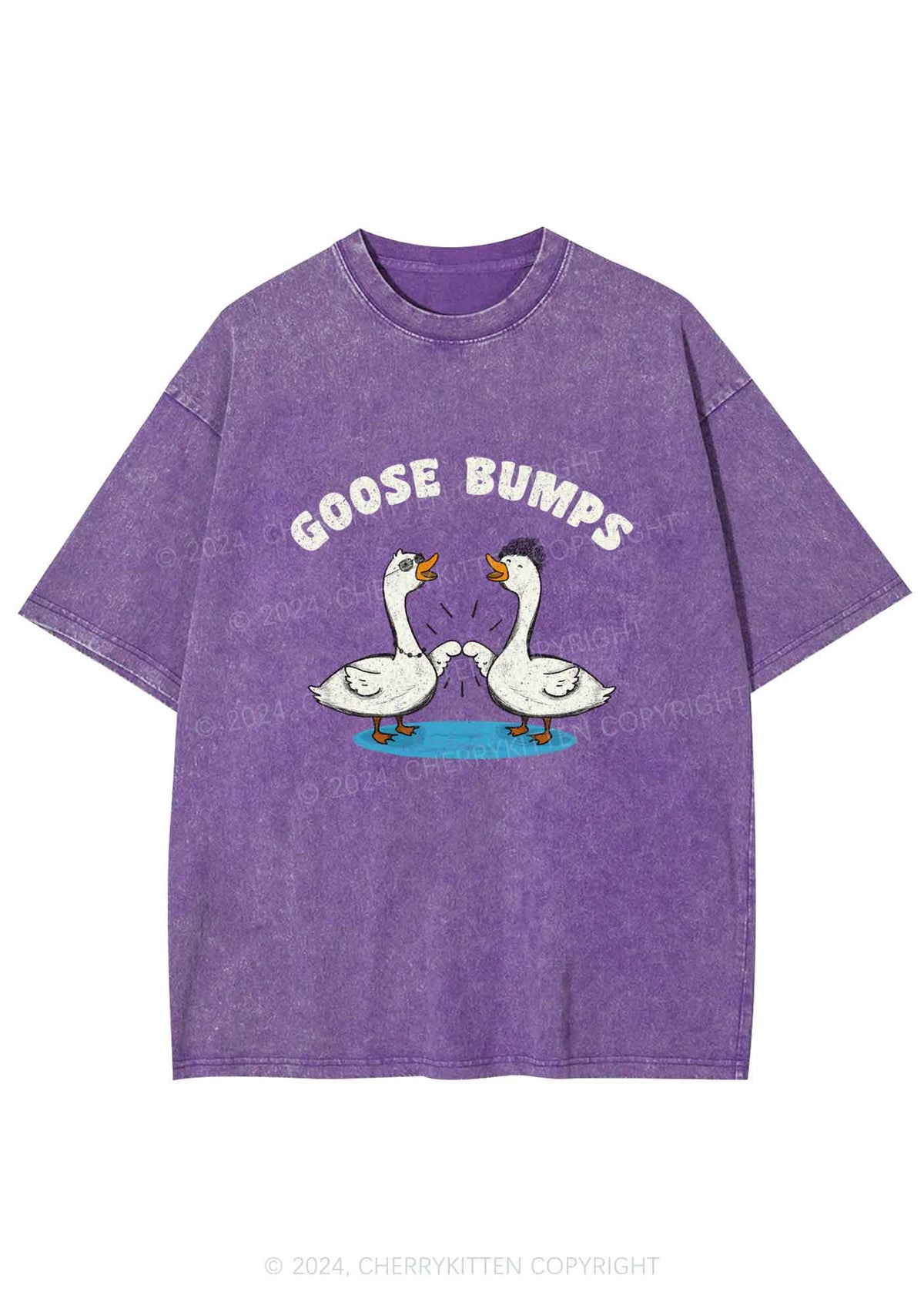 Goosebumps Duck Y2K Washed Tee Cherrykitten