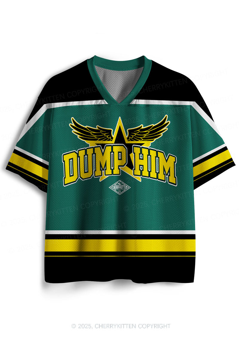 Custom Green Dump Him Y2K Sport Jersey Shirts Cherrykitten
