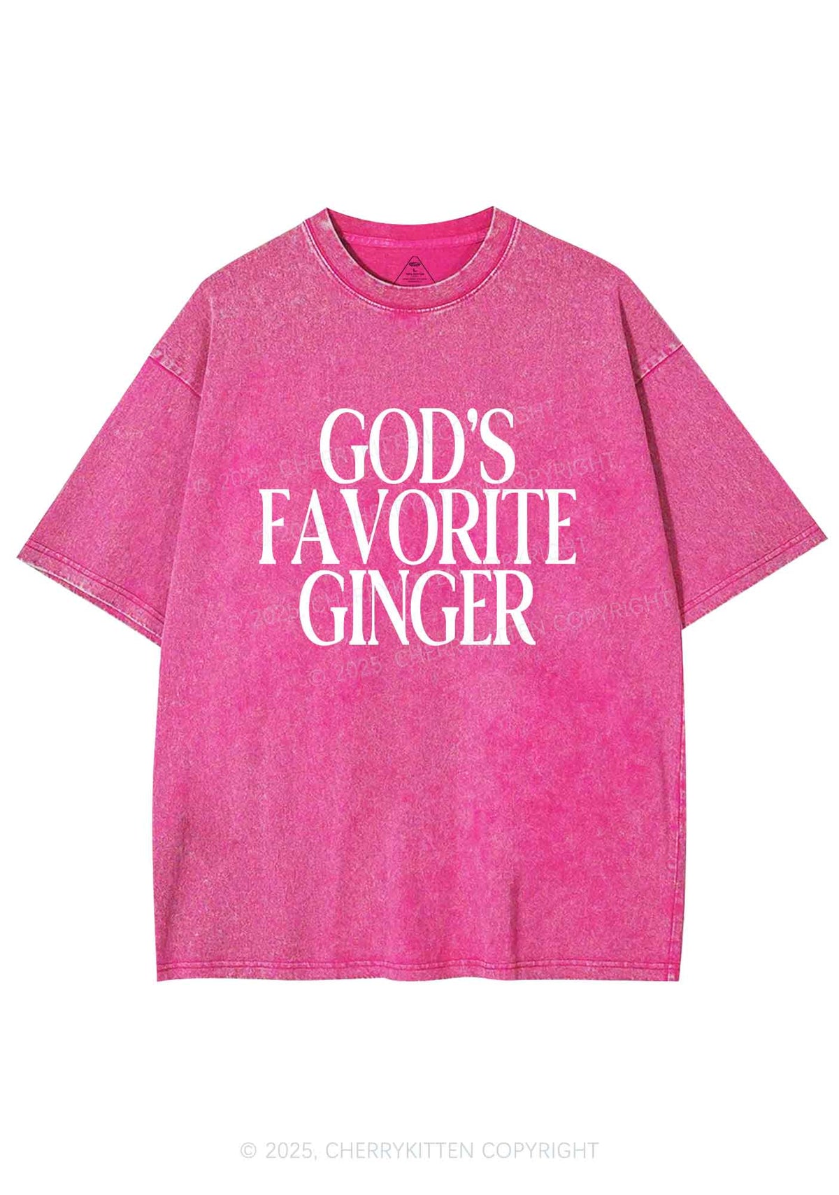 Gods Favorite Ginger Y2K Shirts Washed Tee Cherrykitten