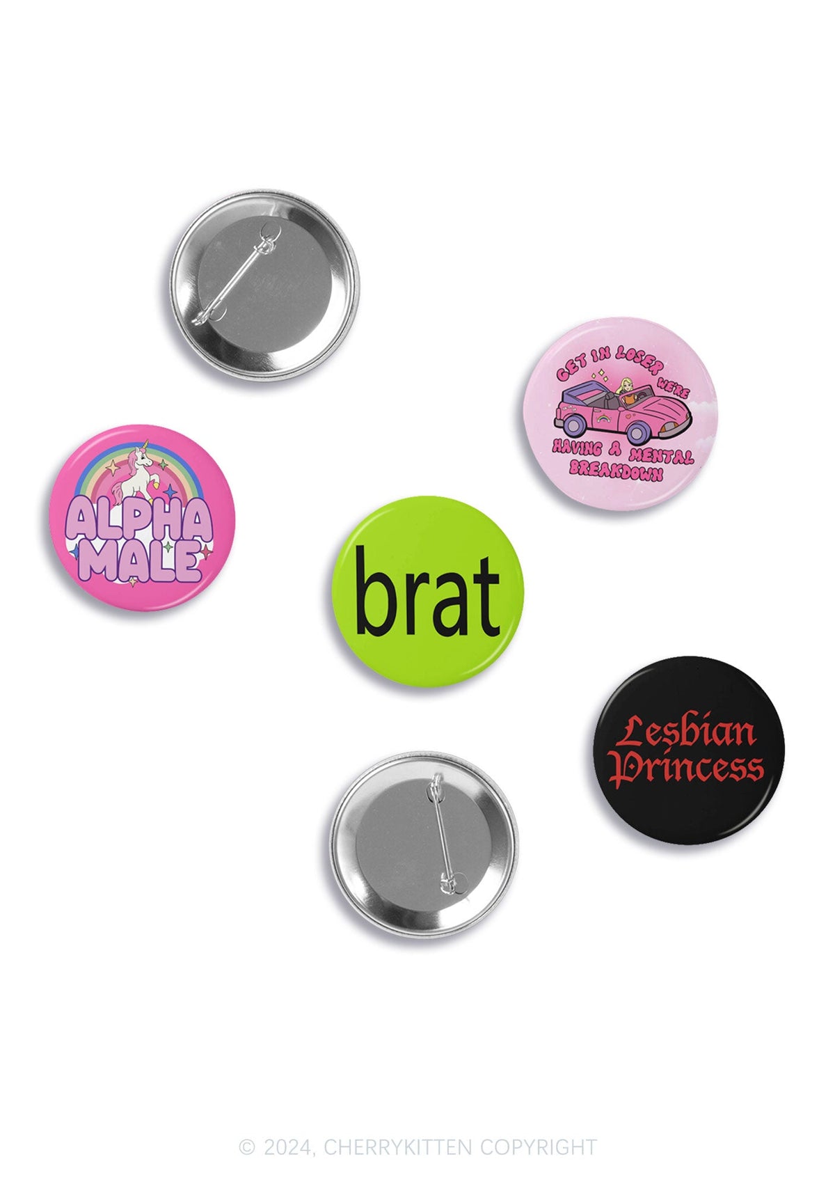 Sorry About Lipgloss 1Pc Y2K Pin Badge Cherrykitten