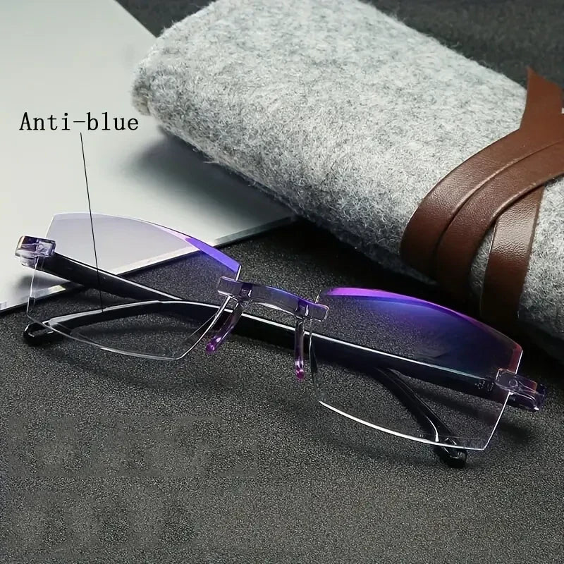 Buy 1 Get 2 Free Rimless Adaptive Power Reading Glasses @ Just 499/
