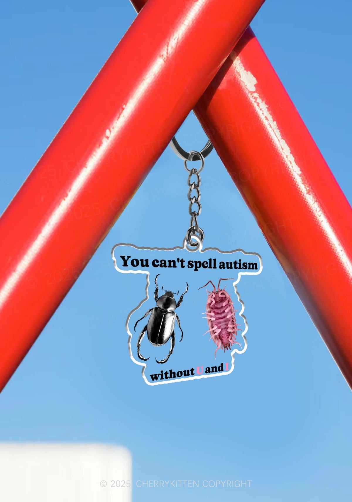 Autism Insect 1Pc Y2K Keychain Cherrykitten