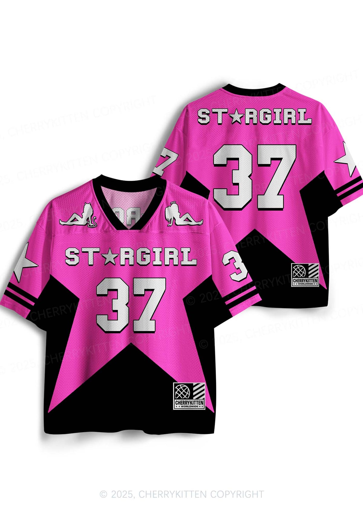 Custom Pink Stargirl Y2K Sport Jersey Shirts Cherrykitten