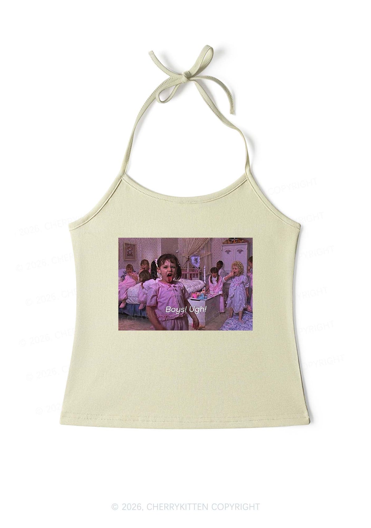 Boys Ugh Y2K Halter Neck Cami Cherrykitten