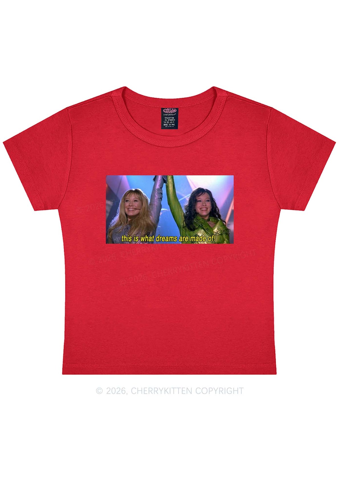 This Is What Dreams Are Y2K Baby Tee Cherrykitten