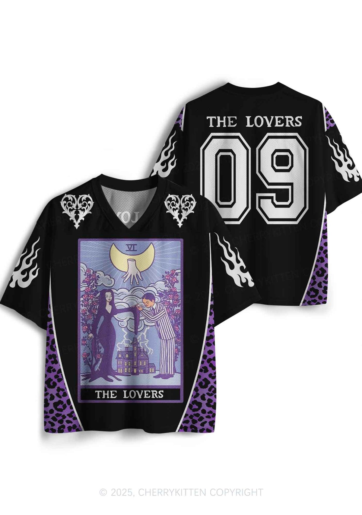 Custom Halloween Black The Lovers Y2K Sport Jersey Shirts Cherrykitten