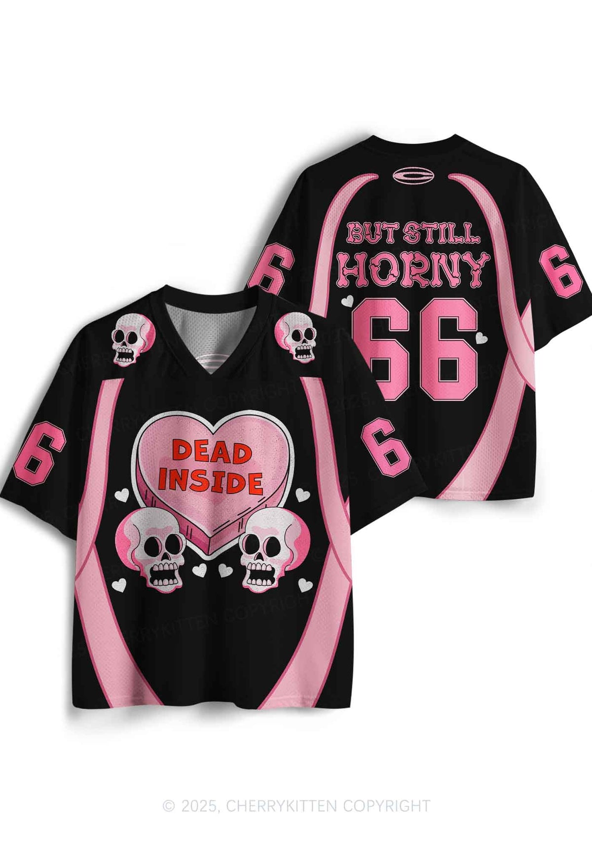 Halloween Custom Dead Inside Y2K Sport Jersey Shirts Cherrykitten