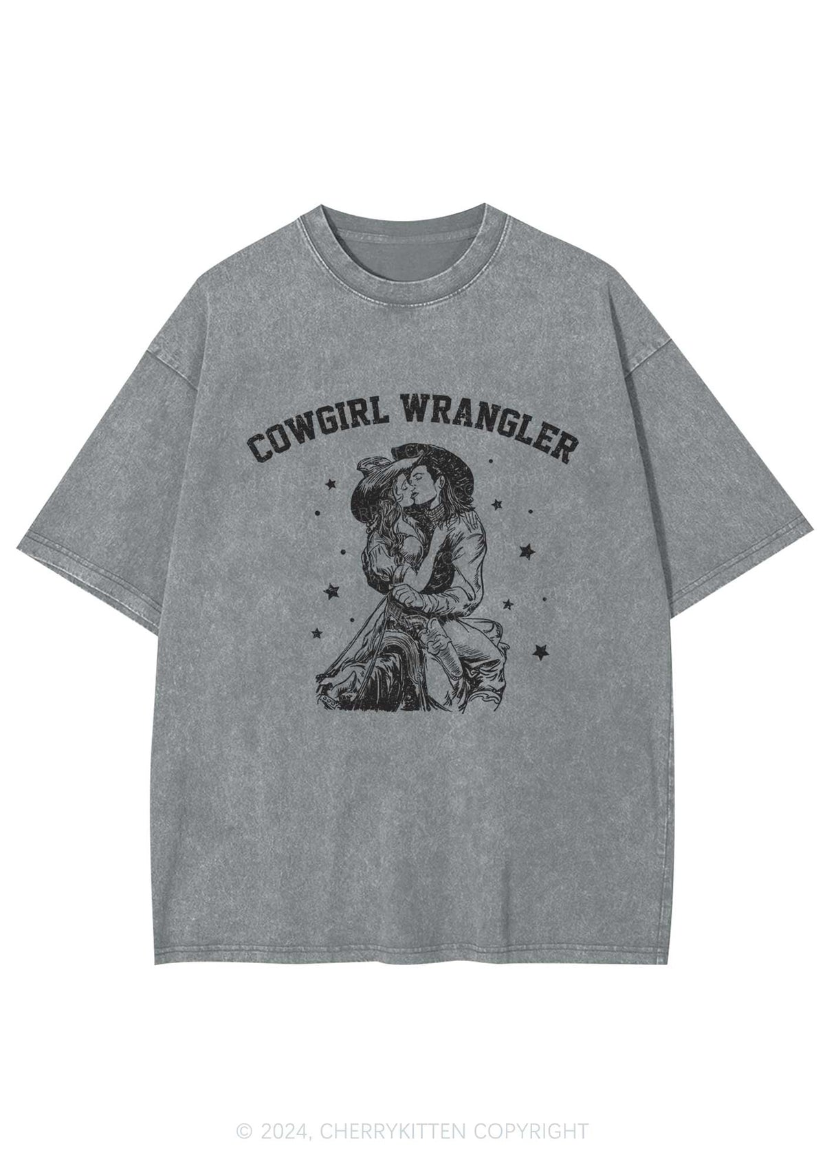 Cowgirl Wrangler Y2K Washed Tee Cherrykitten